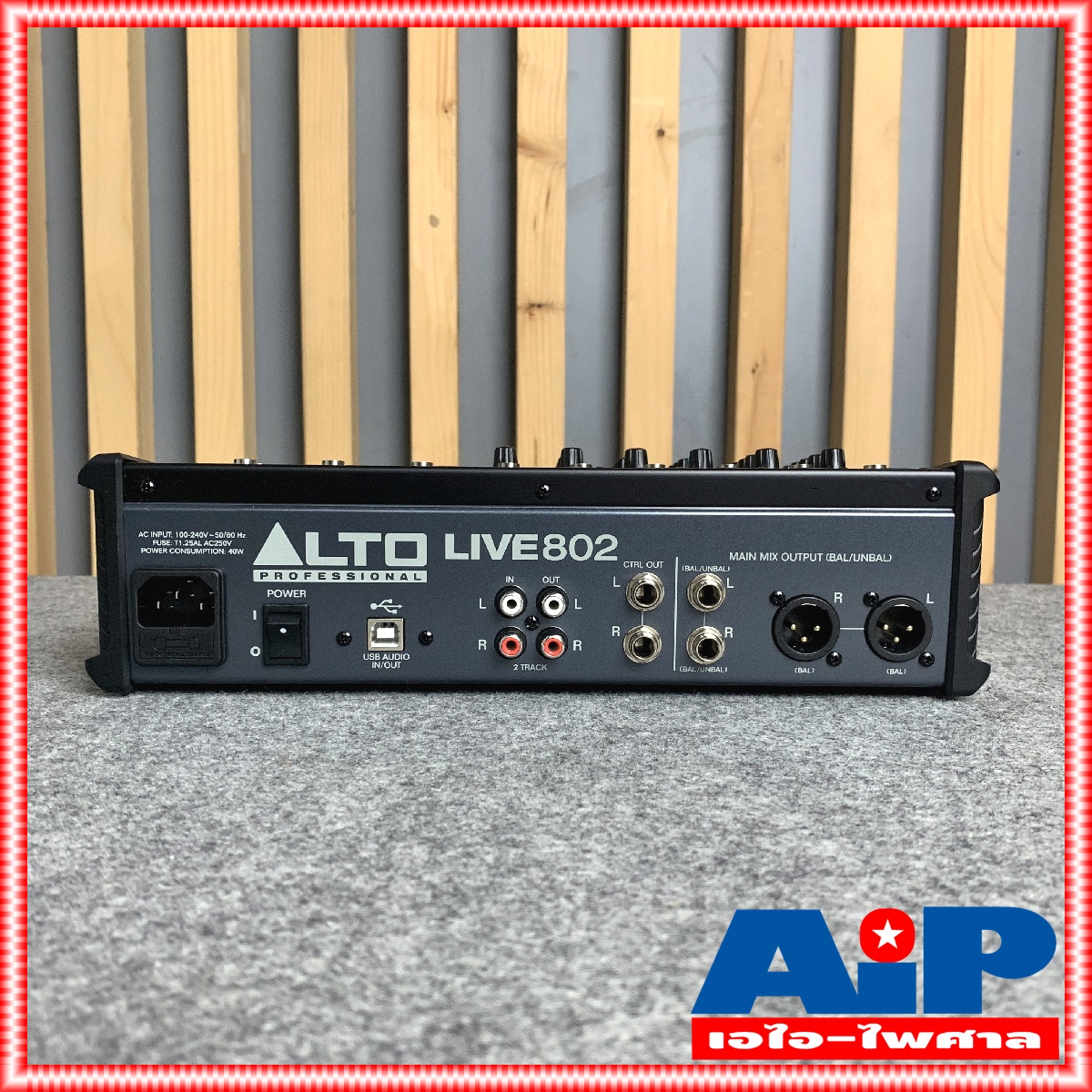 ALTO LIVE-802 MIXER เครื่องแต่งเสียง เครื่องปรับแต่งเสียง เครื่องเสียง มิกเชอร์ มิกซ์ LIVE 802 LIVE802 เอไอ-ไพศาล