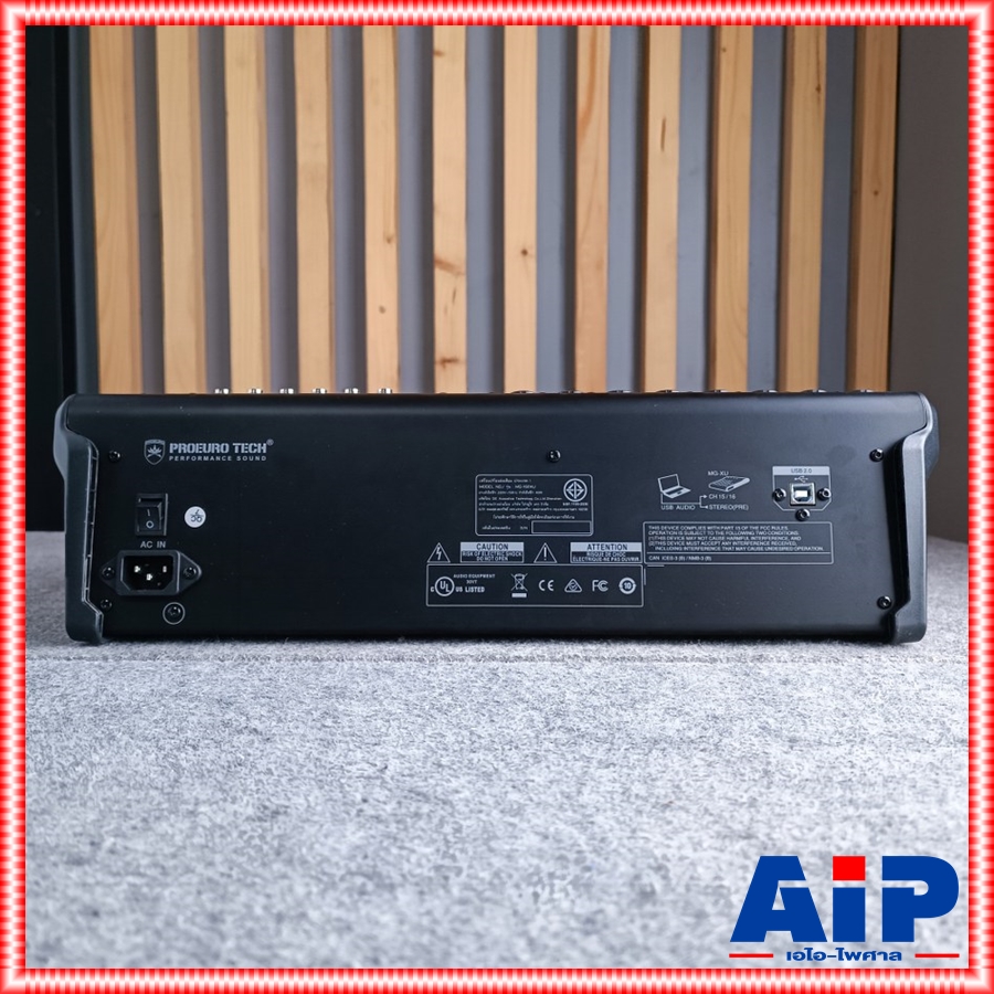 PROEUROTECH MG-160XU MIXER มีอินเตอร์เฟสในตัว PRO EUROTECH MG 160 XU มิกเซอร์ 16ช่อง MG160 แถมปีกใส่RACK เอไอ-ไพศาล