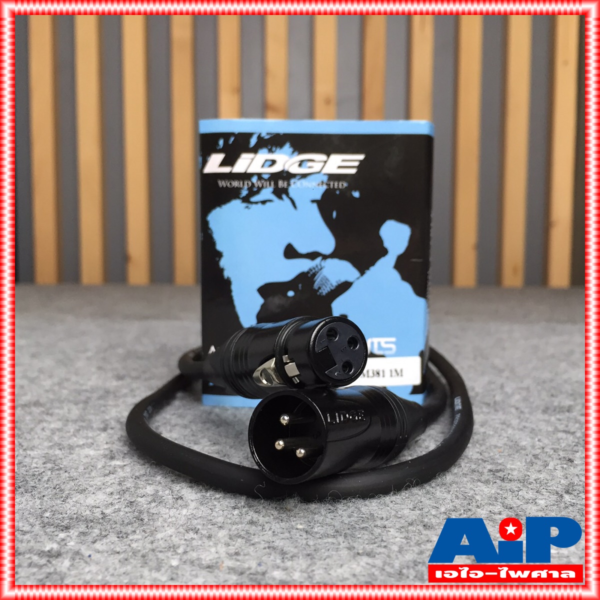 (แพ็ค1เส้น) LIDGE YM-381 สายXLR เมีย-ผู้(CANNONหัวท้าย) YM381 สาย1เมตร สายXLR หัวท้าย YM 381 สาย XLR ผู้ ออก XLR เมีย 1M สาย cannon หัวท้าย ผู้-เมีย เอไอ-ไพศาล