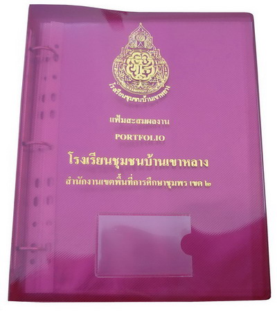 แฟ้มพลาสติก แบบเปิด พิมพ์ลายได้