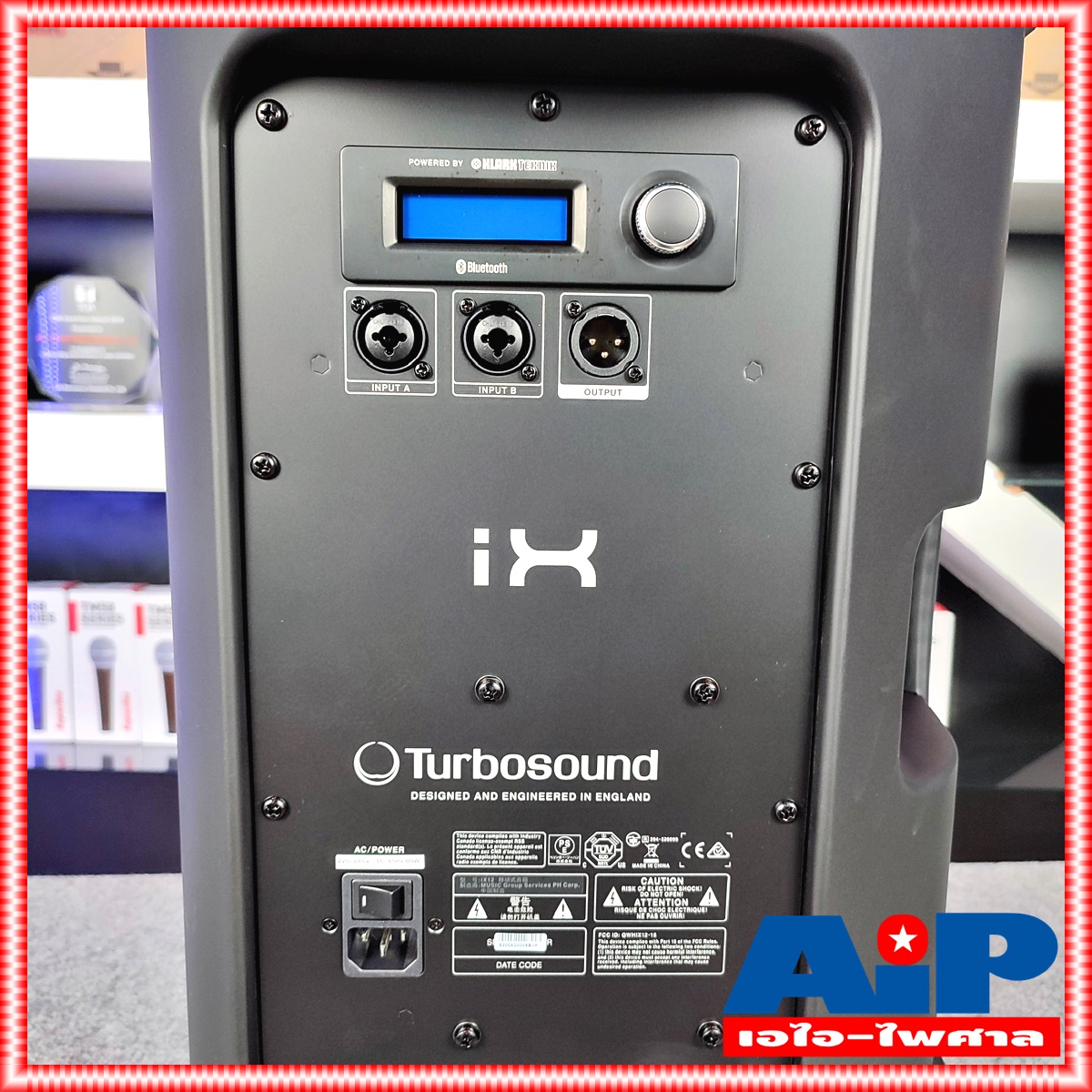 TURBOSOUND iX12 ตู้ลำโพง12นิ้ว Active speaker TURBO SOUND iX-12 iX12 มีบลูธูท 1100 Watt +++ 2 Way 12" Powered Loudspeaker with KLARK TEKNIK DSP Technology, Remote Control and Bluetooth Audio Streaming