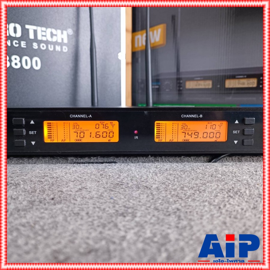 PROEUROTECH ER-3800 ไมค์ลอย UHF ไมค์ชาร์จได้ รุ่นใหม่ ปรับความถี่ได้ ความถี่ใหม่ มีกระเป๋า โปรยูโรเทค ER 3800 ER3800 เอไอ-ไพศาล