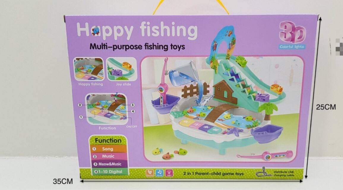 9941 ของเล่นตกปลาไต่ราวบันไดใส่ถ่าน ชิ้นละ