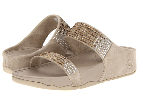 FitFlop Flare Slide Leather-- Pepber leather เบอร์ US 6,7,8, 9 ,และ10
