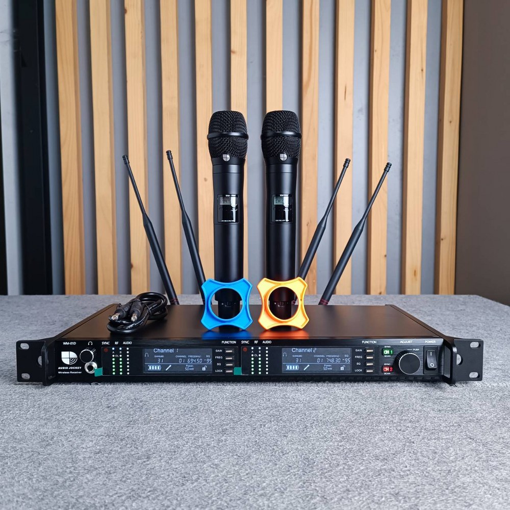 A&J AUDIO JOCKEY WM-01D ไมค์ลอยคู่ WM 01D WM01D ไมค์ไร้สาย wireless Microphone ไมค์ลอย เอไอ-ไพศาล