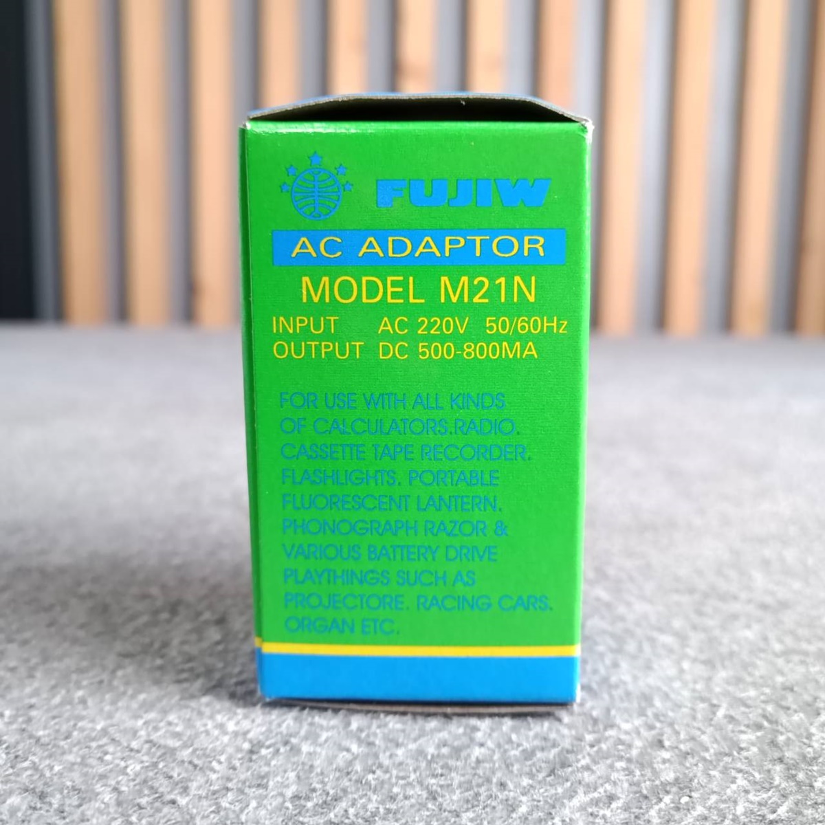 Adaptor FUJIW M21N 9V (ขั้ว -ใน +นอก) negative polarity 800mA มีเรคกูเลเตอร์ ให้ไฟเรียบ M 21 N อะแด๊บเตอร์ เอฟเฟคกีต้าร์