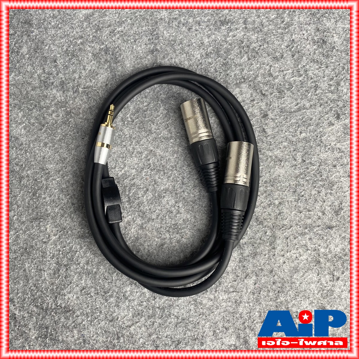 1.5เมตร DYNACOM J296/J304 สายTR-ST 3.5mmออกXLRผู้x2 สายสัญญาณเสียง สายสัญญาณสำเร็จรูป สายP.TR-ST 3.5mmออกCANNONผู้x2 เอไอ-ไพศาล