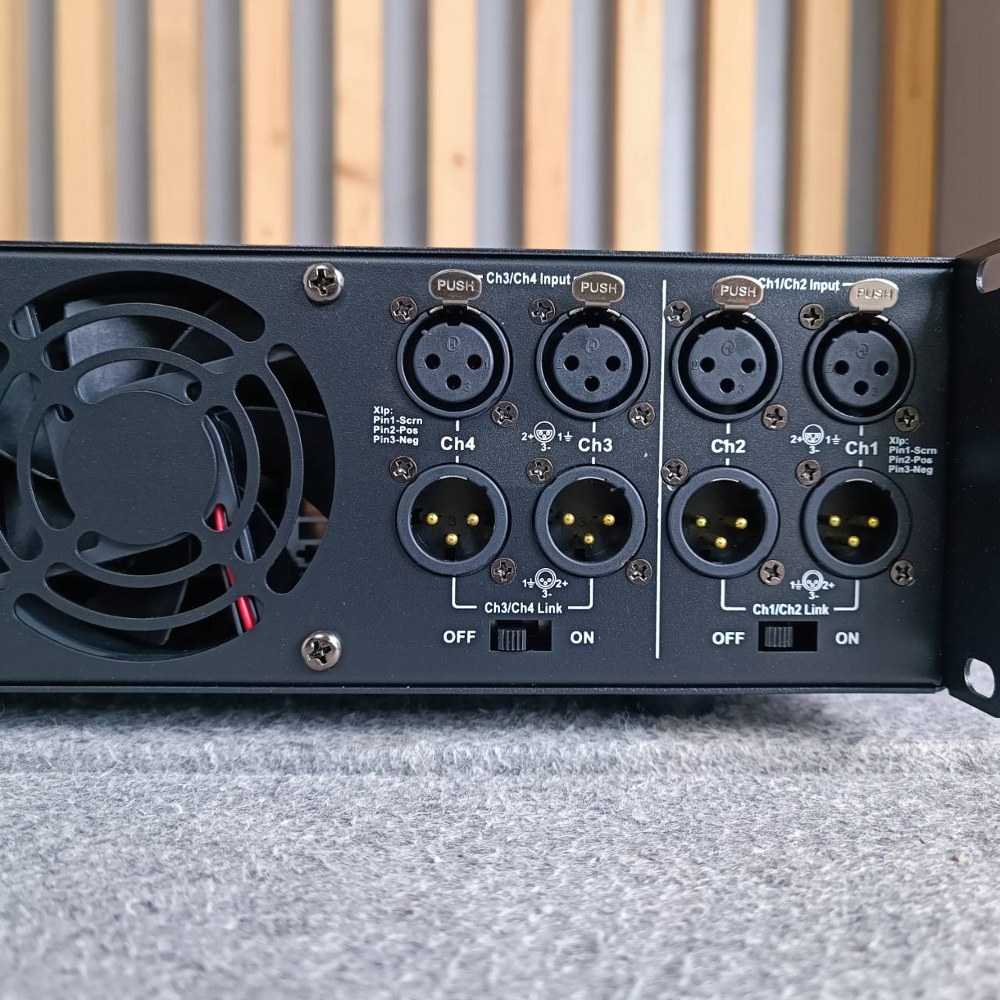 HOTROCK EM-4500 POWERAMP เพาเวอร์แอมป์ 4 แชนแนล กำลังขับ 500 วัตต์ที่ 8 โอห์ม EM 4500 EM4500 เอไอ-ไพศาล