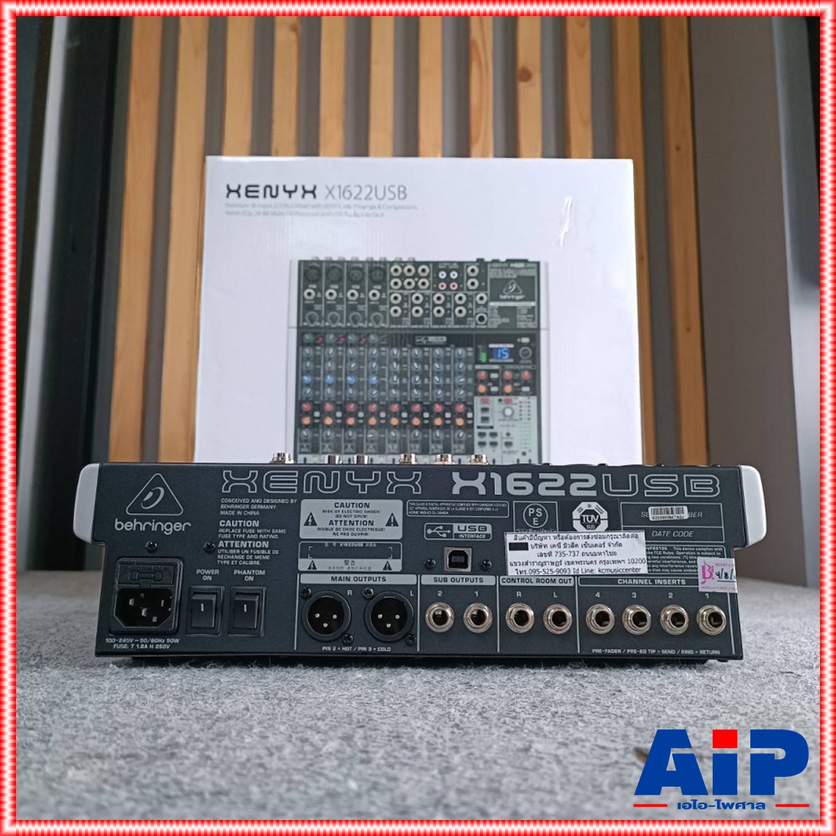 BEHRINGER XENYX-X1622USB mixer BEHRINGER XENYX X1622FX Mixer เครื่องผสมสัญญาณเสียง มิกเซอร์ แบบอนาล็อค Behringer Xenyx XX1622FX +++ เอไอ-ไพศาล