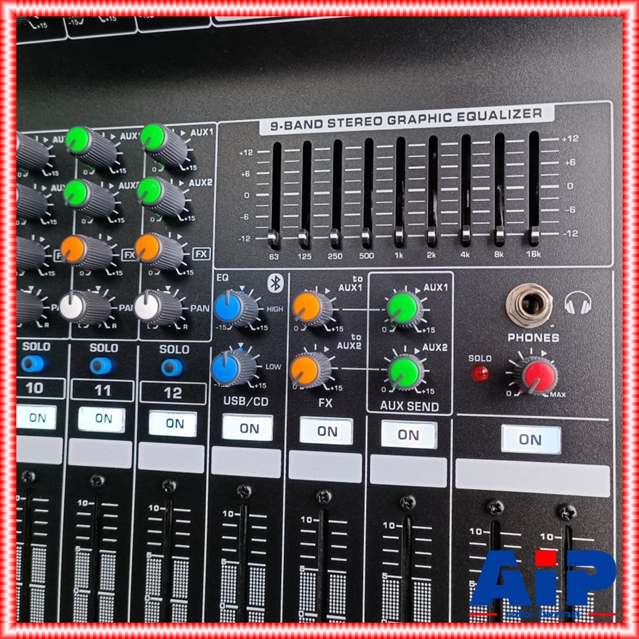PROEUROTECH P-12FX MIXER รุ่นใหม่ มิกเซอร์ 12 ช่อง เอฟเฟคแท้ พร้อมฟังชั่นที่หลากหลาย บูลทูส P 12 FX P12FX เอไอ-ไพศาล