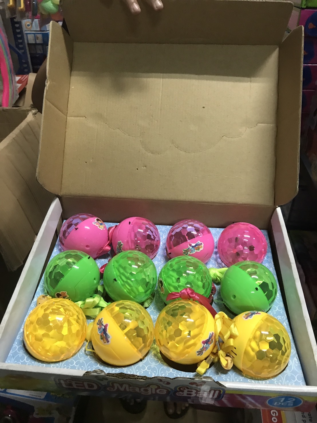 736a ของเล่นบอลมีไฟมีเสียง ยกกล่อง 12 ลูก