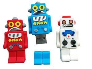 แฟลชไดรว์รูปหุ่นยนต์, USB Flashdrive+หุ่นยนต์, Thumbdrive+รูปหุ่นยนต์ Robot สกรีนโลโก้ได้ ของพรีเมี่ยม ของขวัญ ของชำร่วย