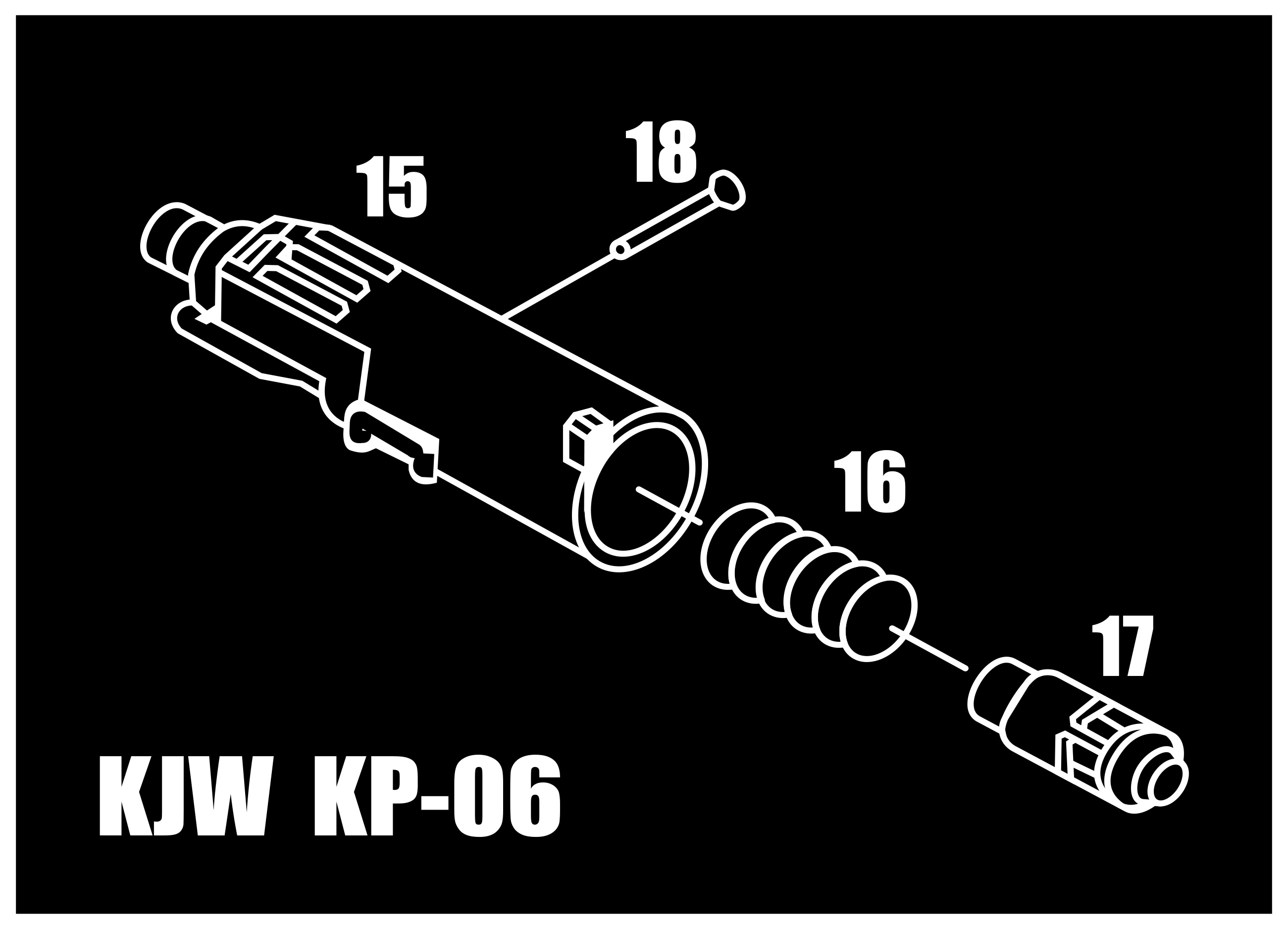 ZEUS KJW KP06 NO.015-018 CYLINDER