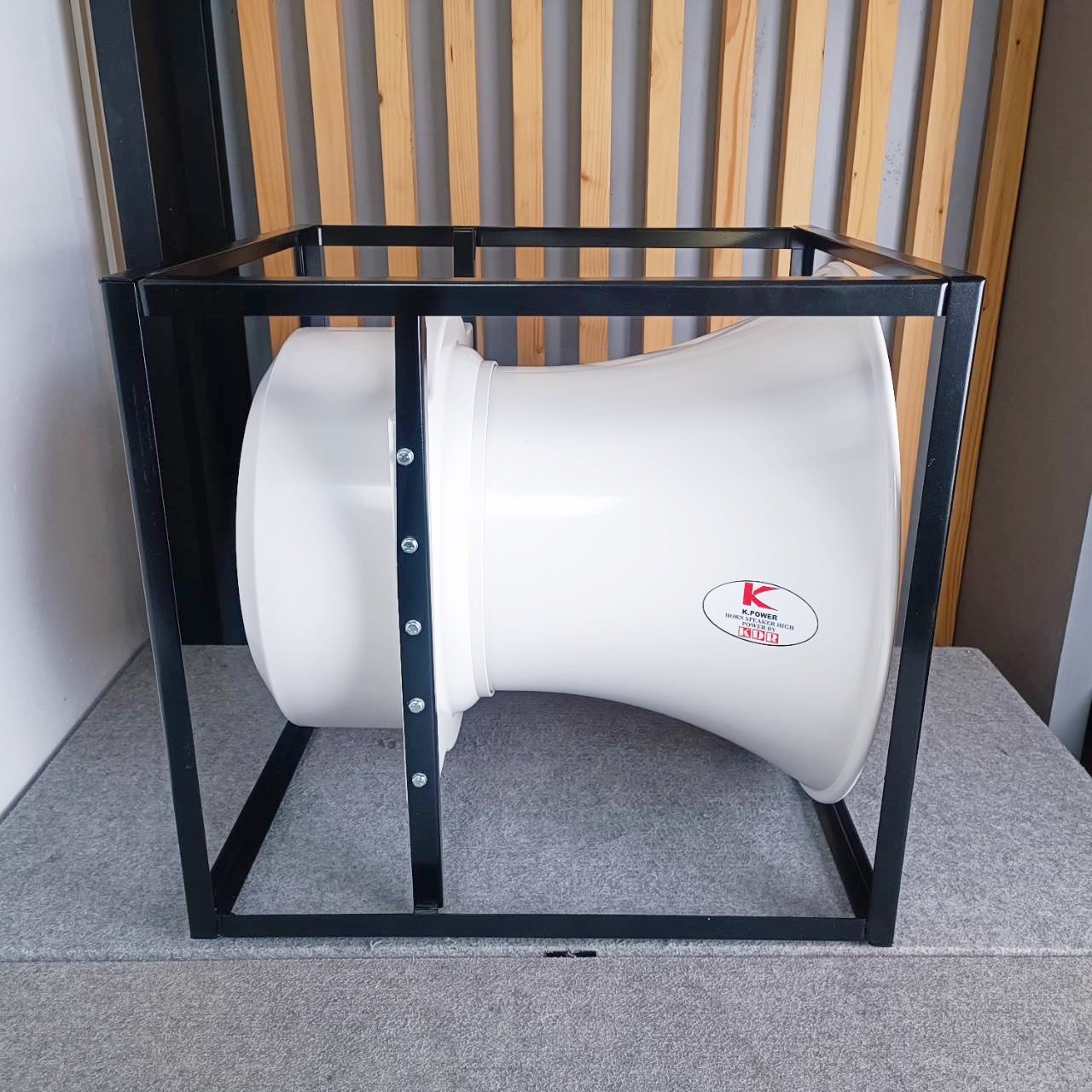 K.POWER ABS21 4x4 21นิ้ว ปากฮอร์น4ยูนิต 4แกน (ABS) พร้อมยูนิต KA-200 มีโครงเหล็กล้อมรอบ4x4 KA200 KA 200 เอไอ-ไพศาล