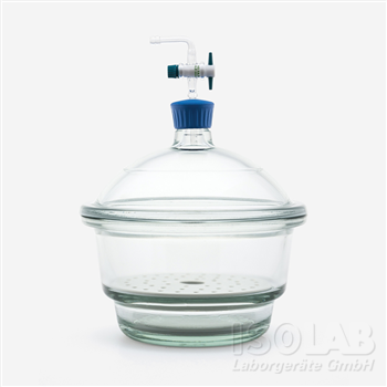 ISOLAB DESICCATORS - glass - vacuum, 200-300 mm