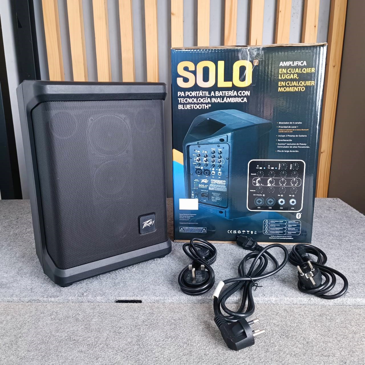 PEAVEY SOLO ลำโพงบลูทูธมีแบตเตอรี่ Peavey Solo Battery Powered Portable เครื่องเสียงกลางแจ้ง ลำโพง PA ลำโพงพกพา แบตในตัว 6.5 นิ้ว เอไอ-ไพศาล