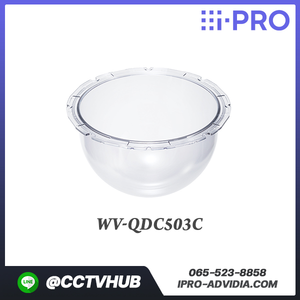 Camera Accessories I-Pro รุ่น WV-QDC503C Dome Cover for X65xx / S65xx (outdoor PTZ) / X85xx (outdoor vandal multi-sensor) (clear)