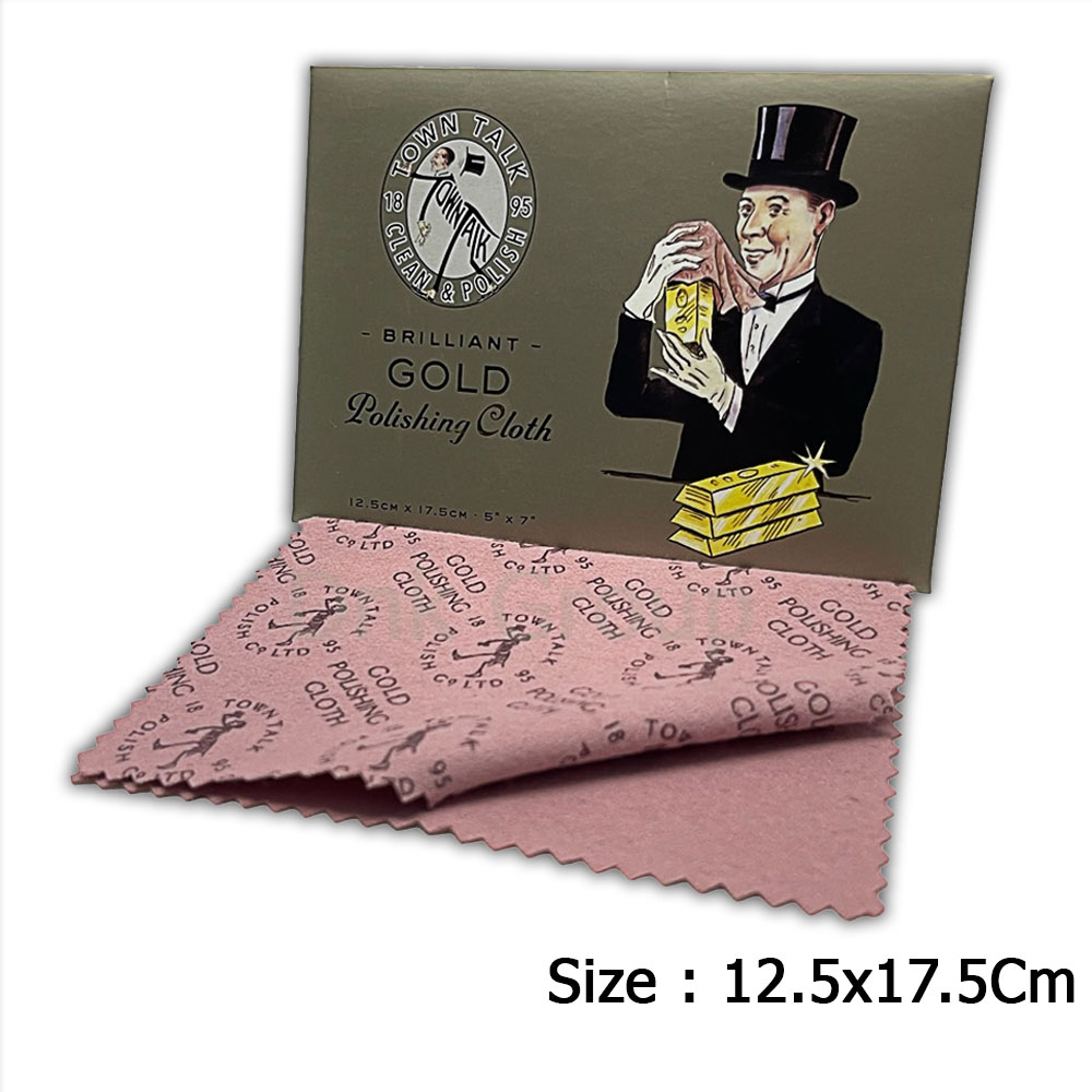 ผ้าขัดทอง ผ้าขัดเครื่องประดับ Gold Polishing Cloth สำหรับขัดทองโดยเฉพาะ แบรนด์แท้ (ใช้ขัดแพลตตินั่มและเงินได้)