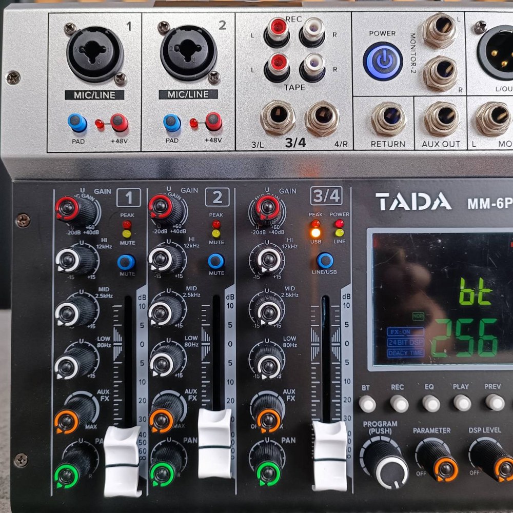 TADA MM-6 PLUS MIXER มิกเซอร์อนาล็อก 6 ช่อง เอฟเฟคแท้ มิกเซอร์ขนาดเล็ก ธาดา MM 6 PLUS MM6 PLUS ta da เอไอ-ไพศาล