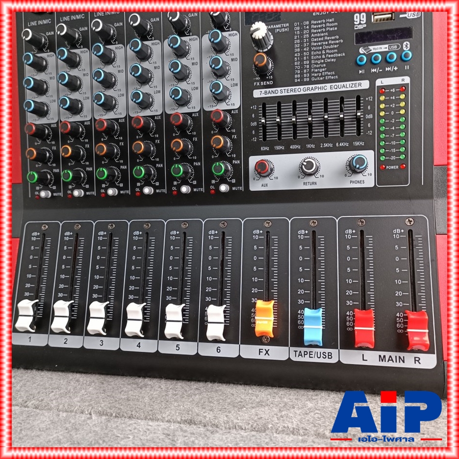 ของใหม่ ลดล้างสต็อค Ceflar MINI-60 MIXER มิกเซอร์ 6 แชลแนล เอฟเฟคแท้ มีบลูทูธ มิกซ์คาราโอเกะ MINI 60 MINI60 +++ เอไอ-ไพศาล