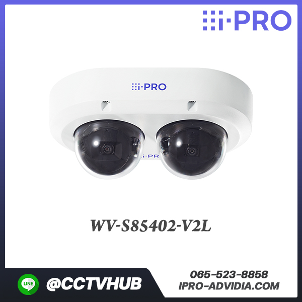 กล้อง Multi-directional dual sensor รุ่น WV-S85402-V2L 2 x 4MP(8MP) IR Outdoor Multi-Sensor Network Camera with AI Engine