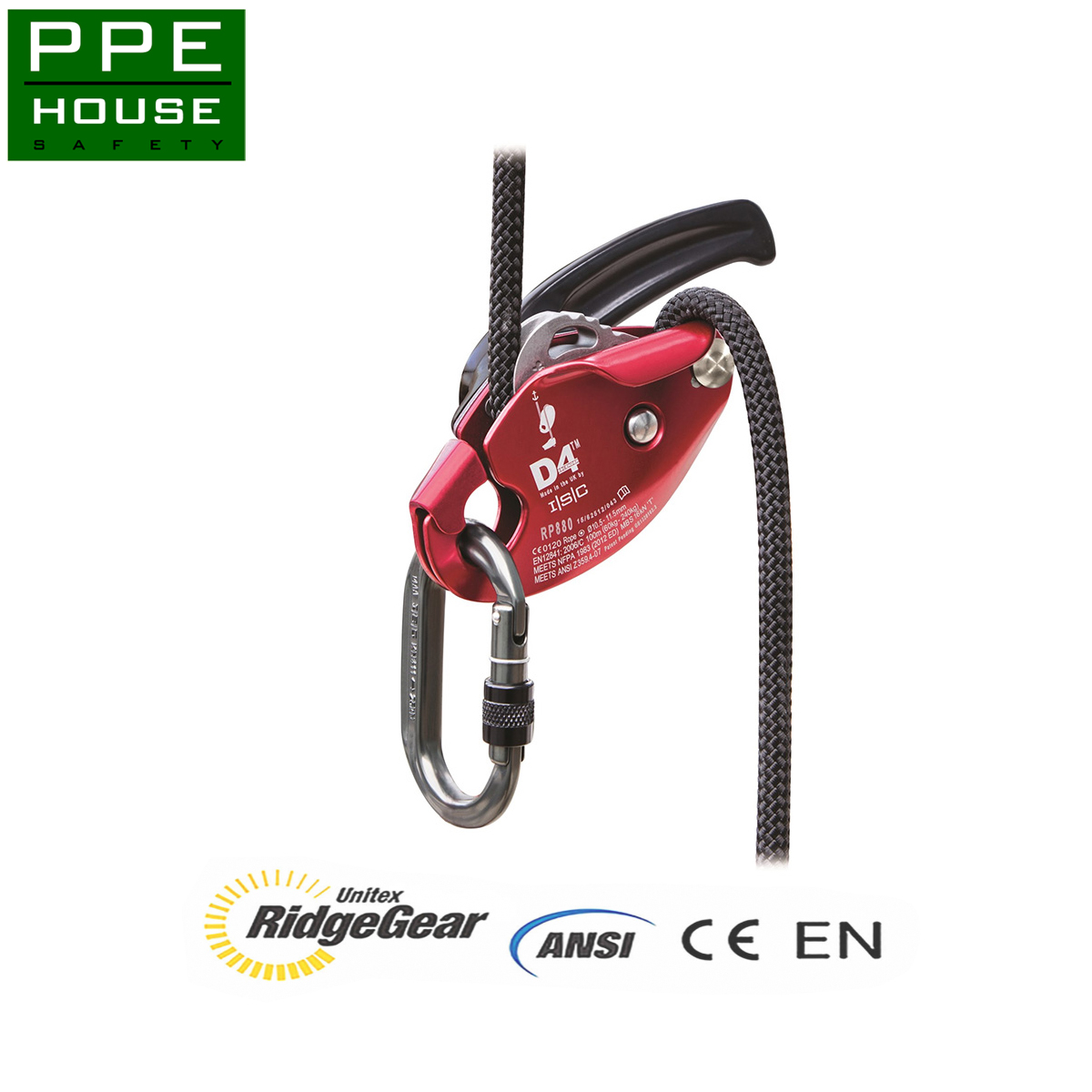 RGR16 ISC D4 Work/Rescue Descender