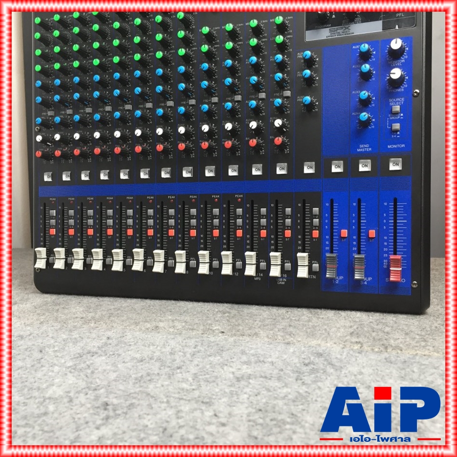 MICROTECH MT-16USB mixer มิกซ์เซอร์ 16 ช่อง เอฟเฟคแท้ 24 โปรแกรม มี USB เล่น Mp3 ได้ MT 16 USB MT16 USB MT 16USB MT16USB เอไอ-ไพศาล
