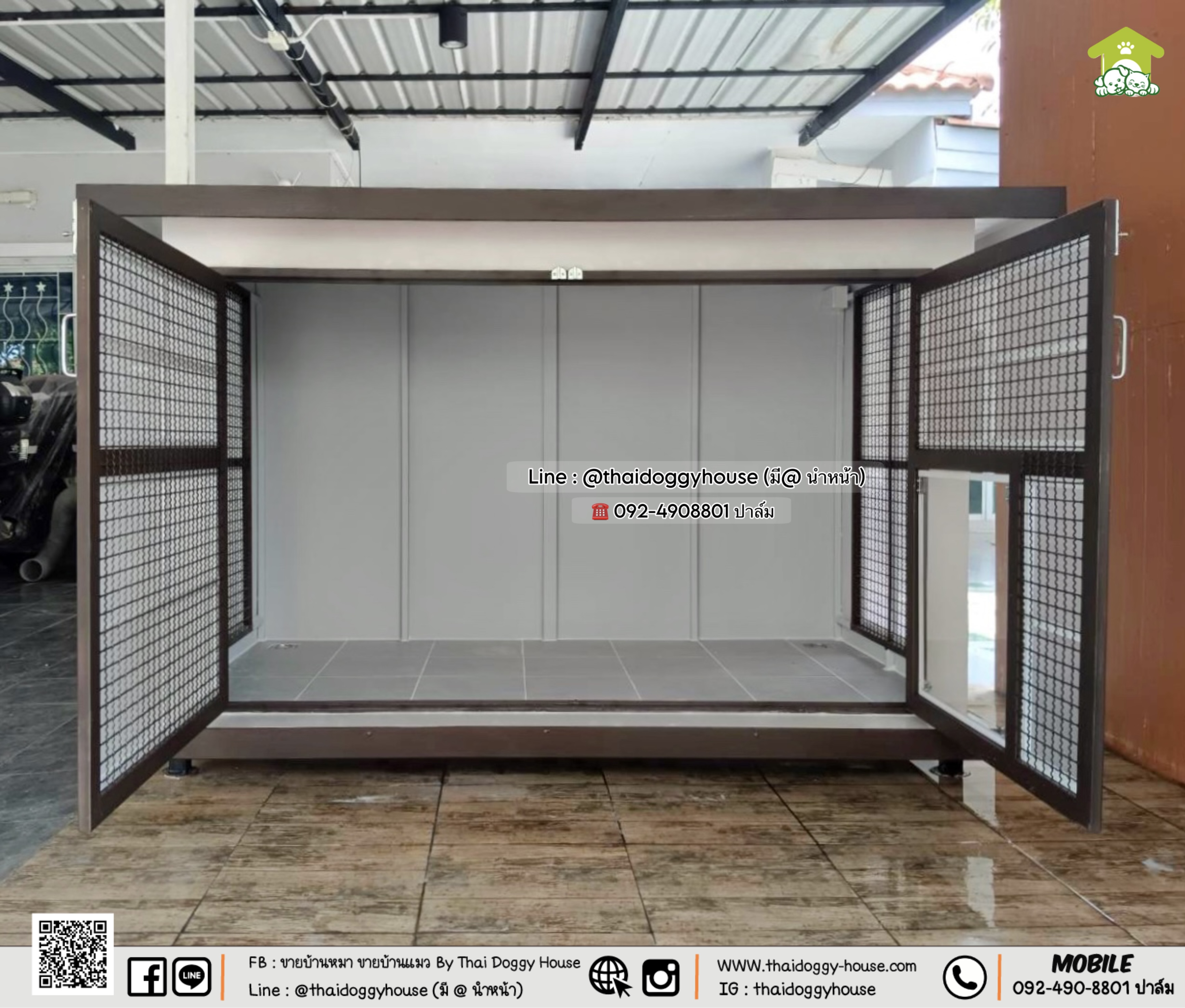 บ้านหมา บ้านแมว 𝐓𝐡𝐚𝐢 𝐝𝐨𝐠𝐠𝐲 𝐡𝐨𝐮𝐬𝗲 แบบบ้าน " 𝐁𝐎𝐗 𝐒𝐓𝐘𝐋𝐄