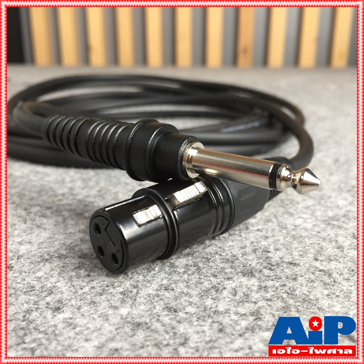 ยาว 5เมตร สายไมค์ DYNACOM J085 XLR เมีย - PHONE MONO สายสัญญาณ CANNON เมีย ออก ปลั๊กโฟน ผู้ สายต่อไมค์