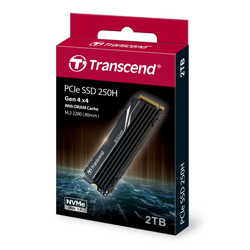 Transcend: MTE250H: PCIe NVMe M.2 SSD 2TB