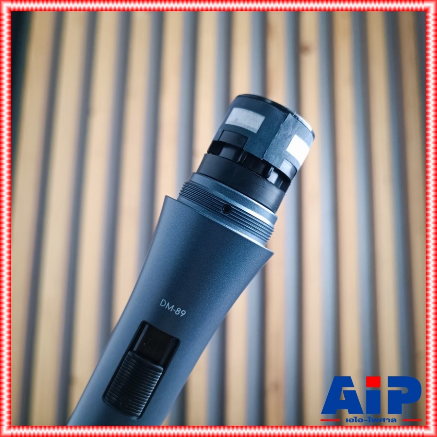 SOUNDVISION DM-89X ไมค์ *สายXLRหัวท้าย* ไมโครโฟนไดนามิก มีกระเป๋าพร้อมสายและคอสวมไมค์ ไมค์ร้อง ไมค์พูด ด้ามโลหะ เรนจ์กว้างความคมชัดสูง ซาวด์วิชั่น DM 89 DM89 เอไอ-ไพศาล
