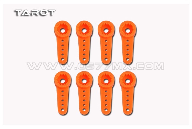 TL : Special Plastic Servo Arm For F3156/410M/Savox0257 - สีส้ม (8ชิ้น)