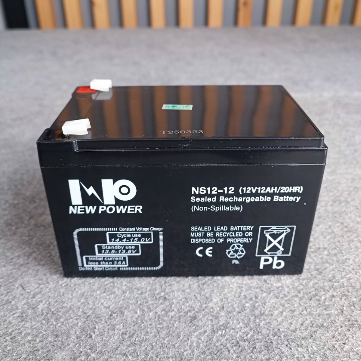 แบตเตอรี่แห้ง 12V 12AH NEW POWER แบตเตอรี่ UPS 12A Battery แบตรถไฟฟ้า แบตสำหรับสำรองไฟ แบตUPS แบตเตอรี่UPS เครื่องสำรองไฟฉุกเฉิน เอไอ-ไพศาล
