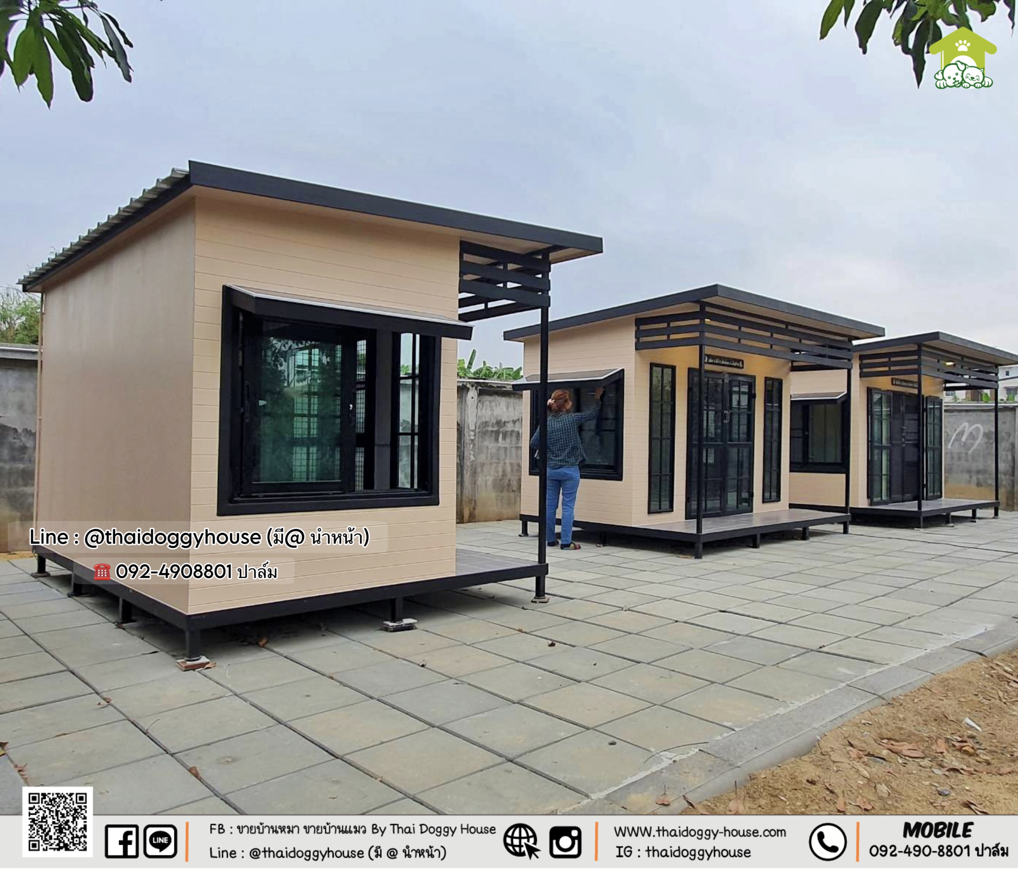 บ้านหมา บ้านแมว บ้านสัตว์เลี้ยง 𝐓𝐡𝐚𝐢 𝐝𝐨𝐠𝐠𝐲 𝐡𝐨𝐮𝐬𝐞 แบบบ้าน 𝐌𝐨𝐝𝐞𝐫𝐧 𝐒𝐭𝐲le