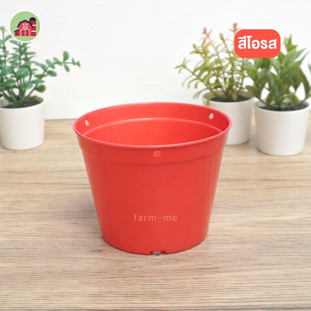 กระถางต้นไม้ กลมสี รุ่น A004 ขนาด 4 นิ้ว
