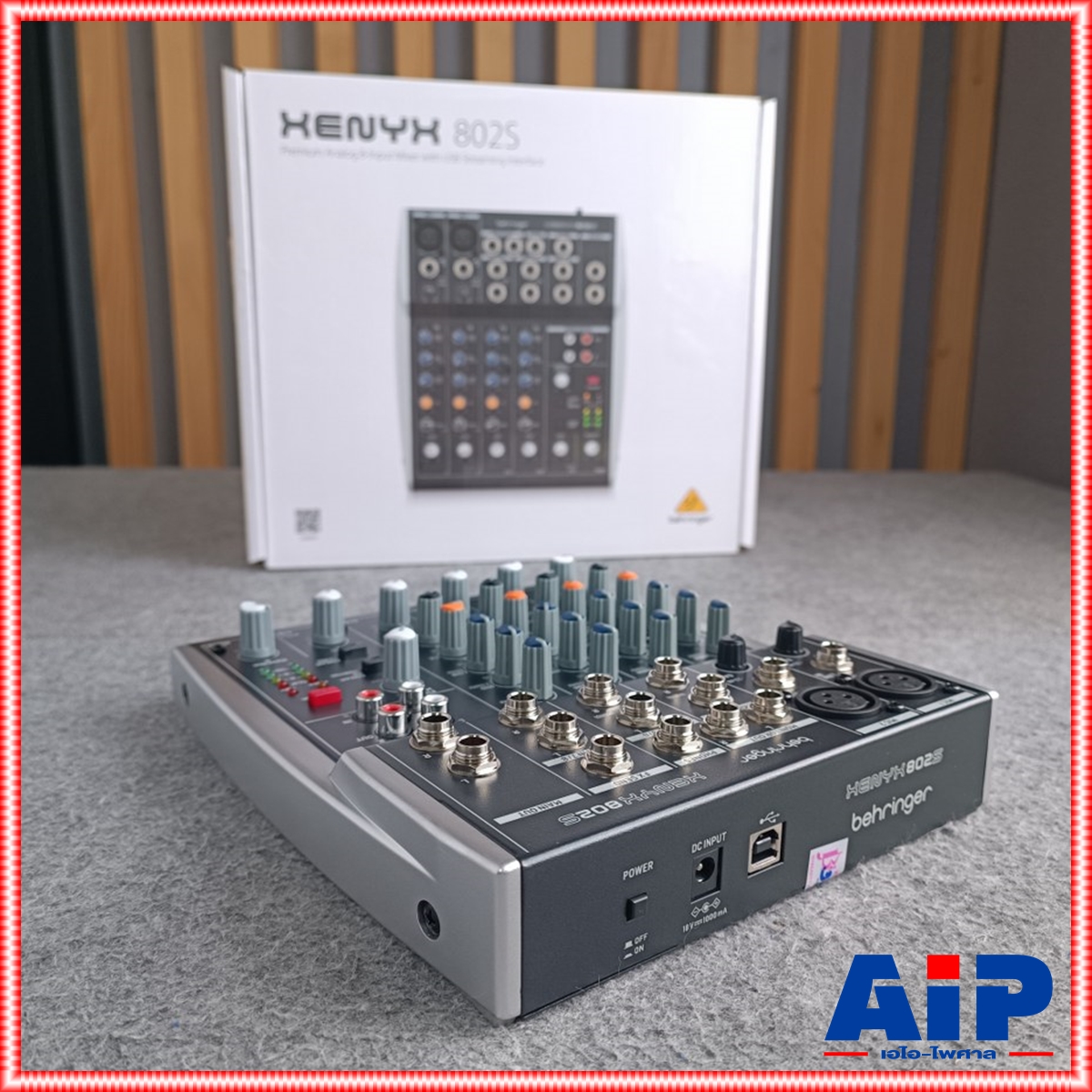 BEHRINGER XENYX-802S mixer มิกเซอร์ขนาดเล็กสำหรับไลฟ์และสตรีมมิ่ง มิกเซอร์อนาล็อก 8 อินพุตพร้อมอินเตอร์เฟส USB สตรีมมิ่ง +++ เอไอ-ไพศาล