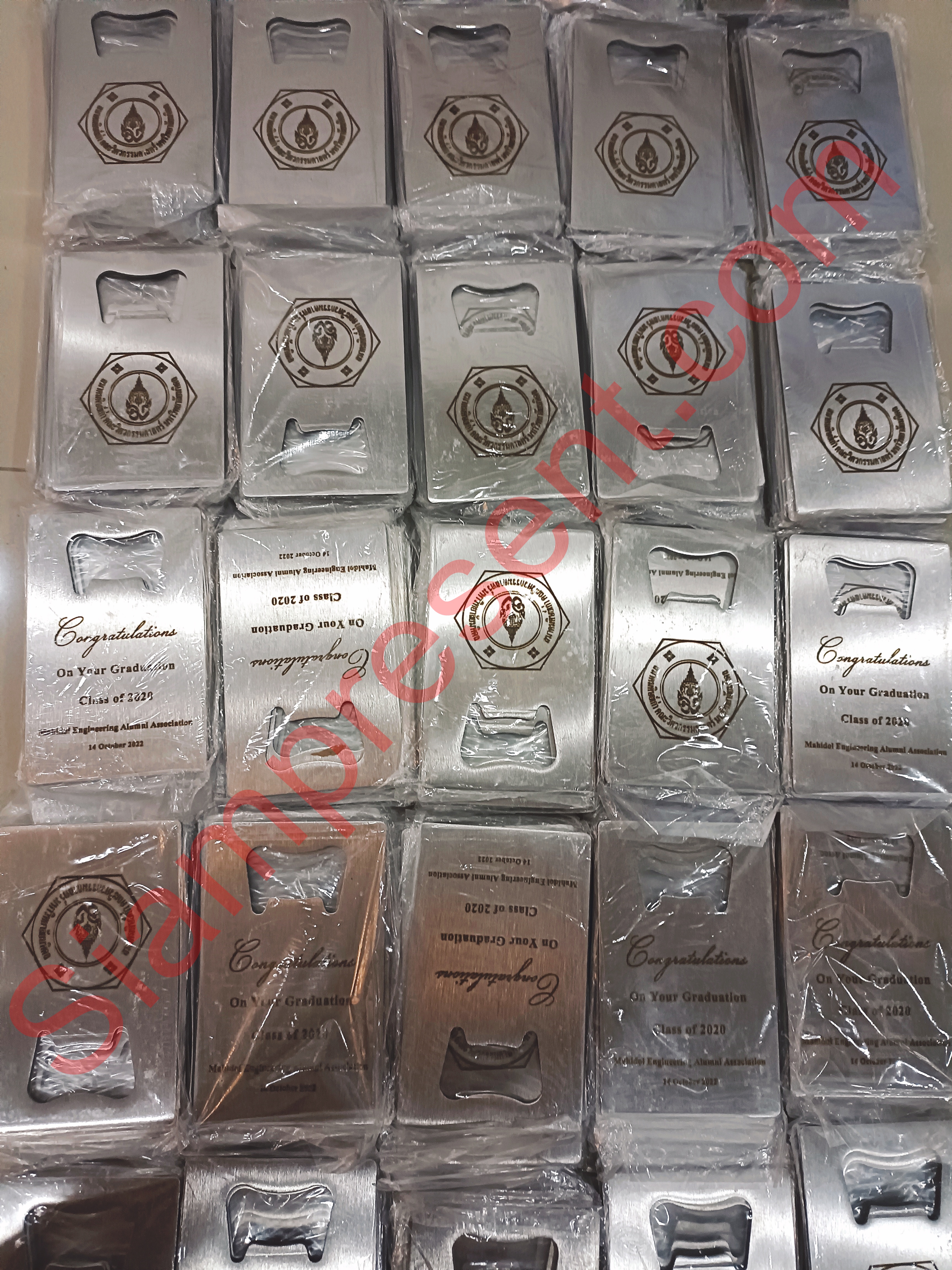 ที่เปิดขวด Diy สี่เหลี่ยม ที่เปิดขวด Stainless แบบบัตรเครดิต สีเงิน สามารถ Laser ชื่อบ่าวสาว ของขวัญ ขงอชำร่วย ของที่ระลึก งานแต่งงาน 378759