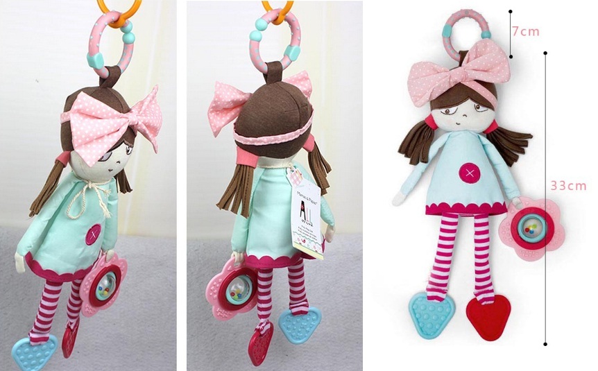 CH604 ของเล่นเด็กตุ๊กตาเด็กผู้หญิงแขวนเปลหรือรถเข็น