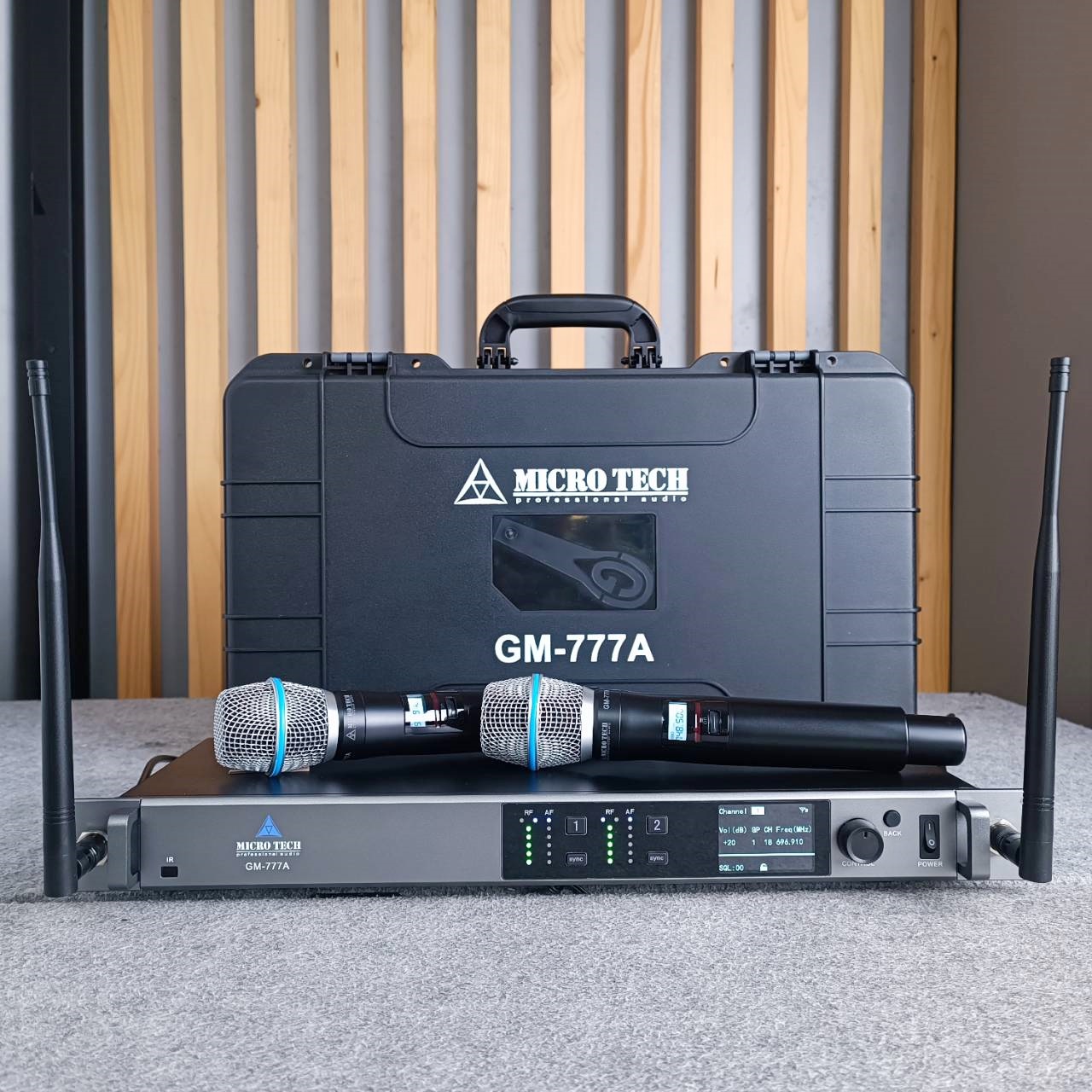MICROTECH GM-777A ไมค์ลอยคู่ UHF ไมค์โครโฟน ไมค์ลอย ไมโคร เทค GM 777A GM777A เอไอ-ไพศาล