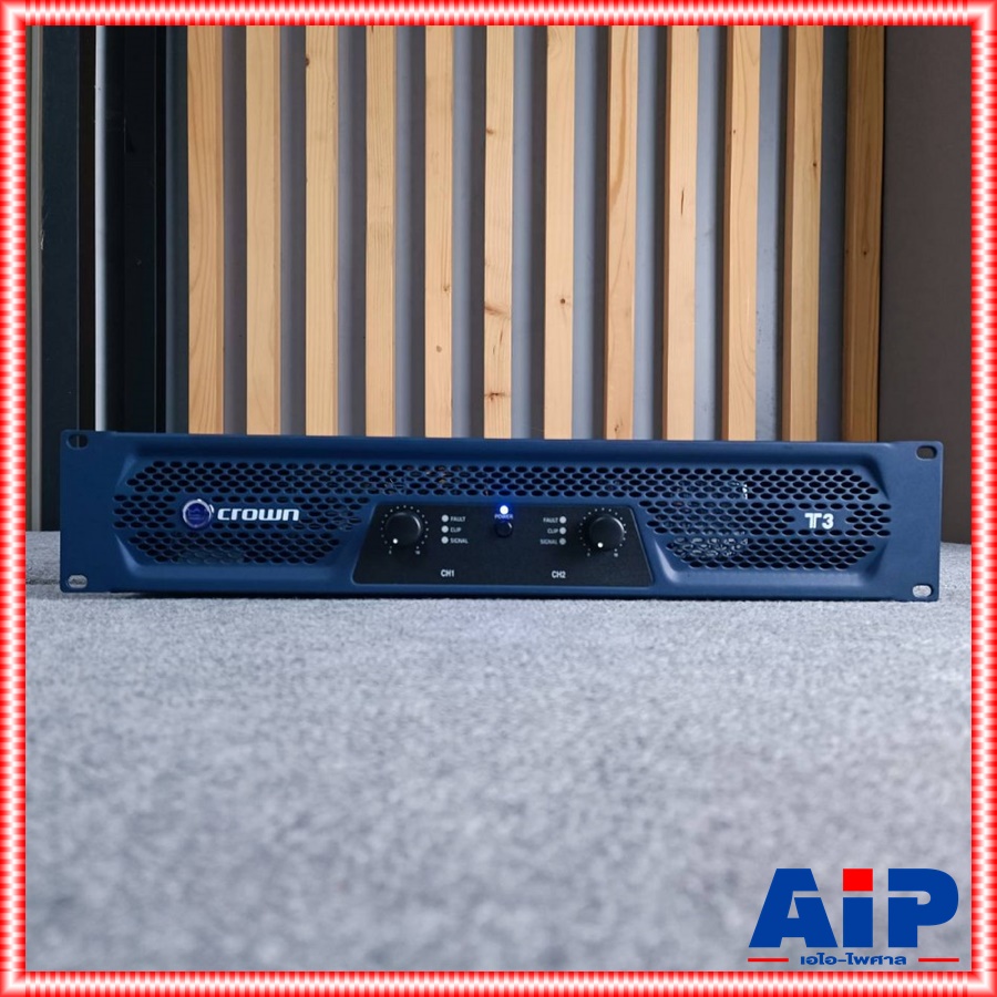 CROWN T-3 poweramp +++ เพาเวอร์แอมป์ พาเวอร์ คลาส H แอมป์ 2 แชนแนล แอมป์ขยาย เครื่องขยายเสียง เครื่องขยายเสียงแบบ 2 CH CROWN(คราวน์) T 3 T3 เอไอ-ไพศาล