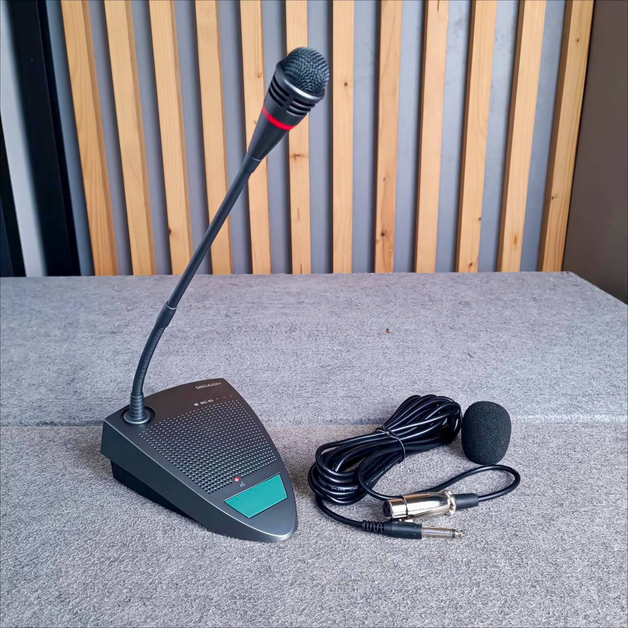 DECCON MC-85 ไมค์ตั้งโต๊ะมีไฟ ไมโครโฟน ไมค์ คอนเด็นเซอร์ MC 85 ไมค์ประชุมแบบสาย MC85 เอไอ-ไพศาล