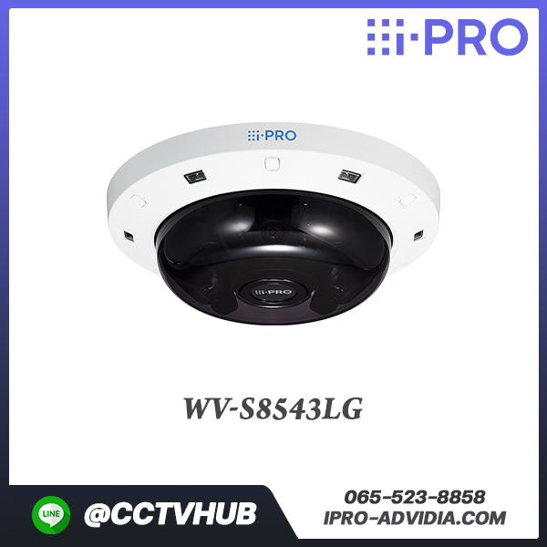 กล้อง Multi-Sensor i-PRO รุ่น WV-S8543LG 3 x 4MP IR Outdoor Multi-Sensor Network Camera with AI Engine