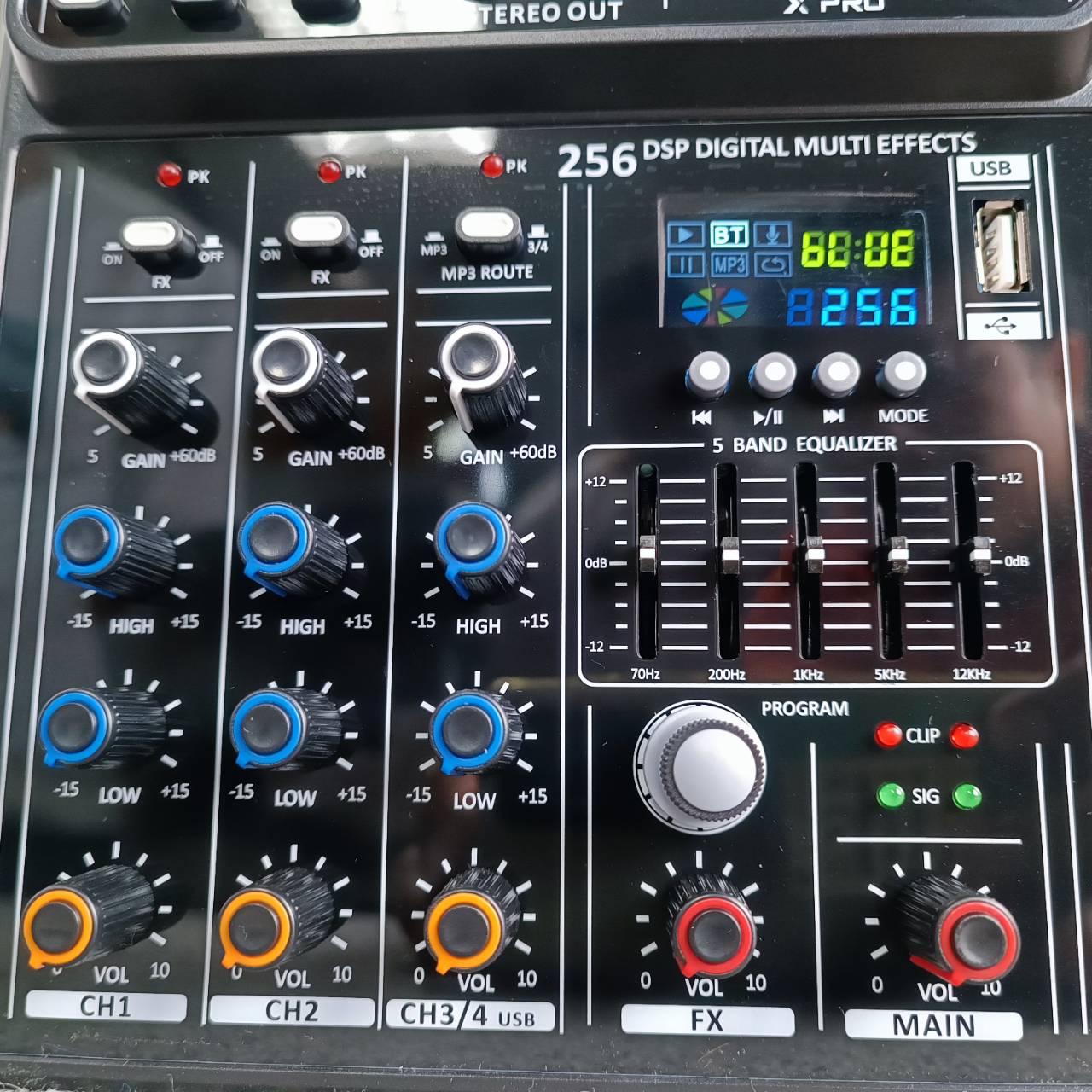 TADA DSP-256 MIXER 2ไมค์ อนาล็อกมิกเซอร์ 2 ช่องไมค์ แจ็ค Combo มี EQ เอฟเฟคแท้ 256DSP DSP 256 DSP256 เอไอ-ไพศาล