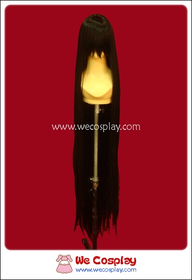 วิกผมคอสเพลย์ สีดำ ยาวตรง Black Cosplay Wig