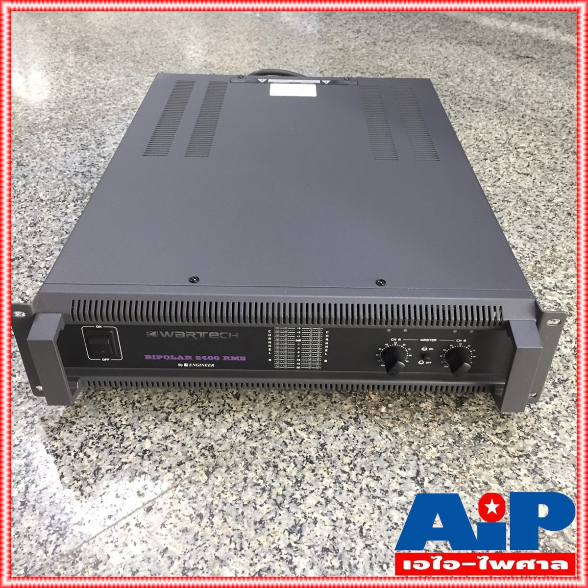 WARTECH 2400RMS POWER 42kg เครื่องขยายเสียง Power Amplifier WARTECH Bipolar 2400 RMS เพาเวอร์แอมป์ เอไอ-ไพศาล