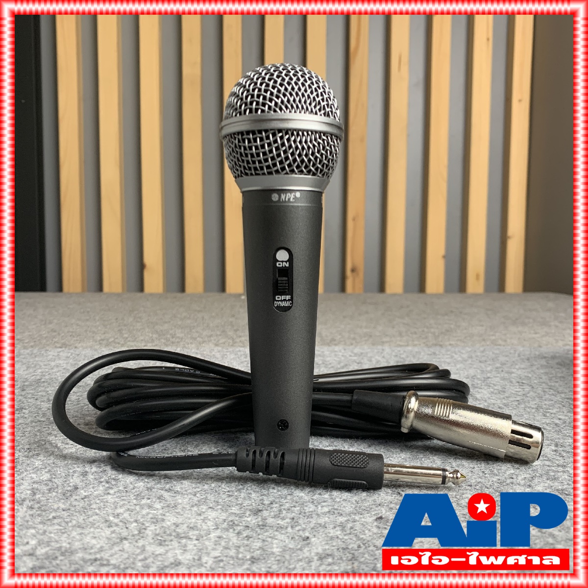 NPE DL 680 ไมค์โครโฟน ชนิดสายพร้อมสาย4.5เมตร DL680 ไมค์ร้องเพลง DL-680 เอไอ-ไพศาล
