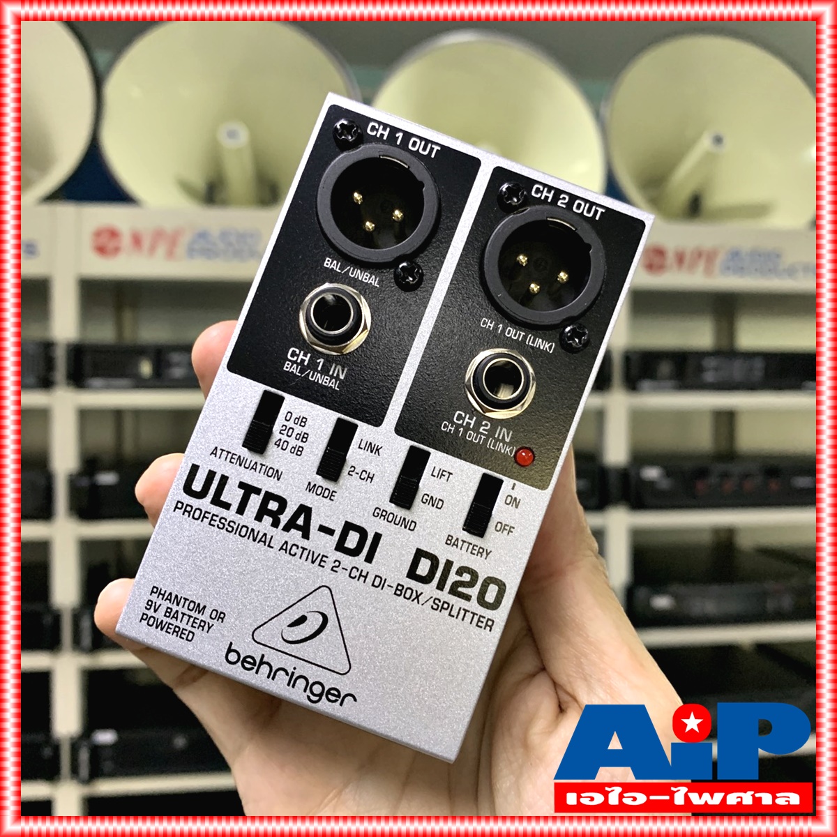 BEHRINGER DI20 ULTRA DI BOX DI 20 Professional Active 2 Channel DI-Box Splitter DI-20 เอไอ-ไพศาล +++