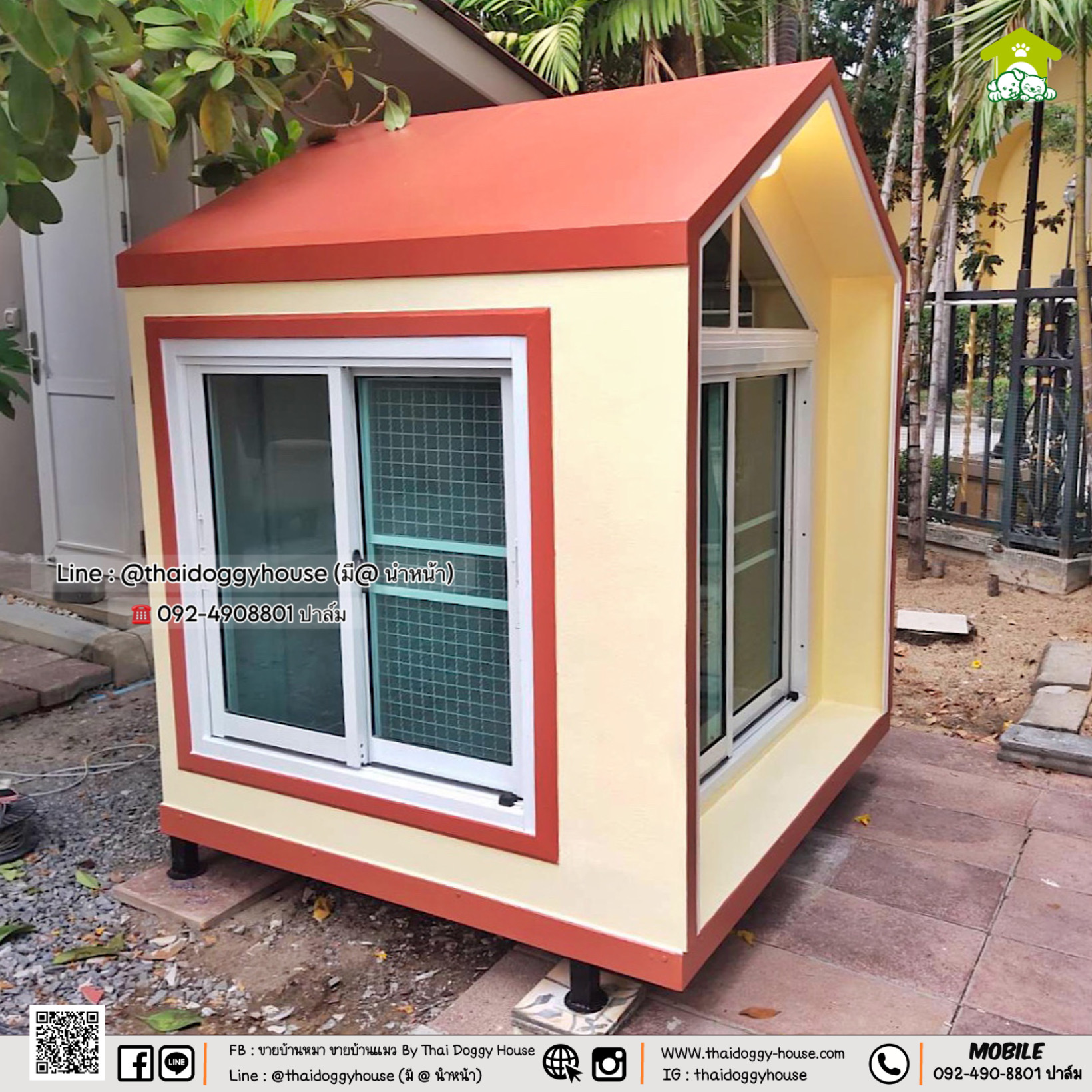 บ้านหมา บ้านแมว บ้านสัตว์เลี้ยง 𝐓𝐡𝐚𝐢 𝐝𝐨𝐠𝐠𝐲 𝐡𝐨𝐮𝐬𝗲 แบบบ้าน 𝗡𝗼𝗿𝗱𝗶𝗰
