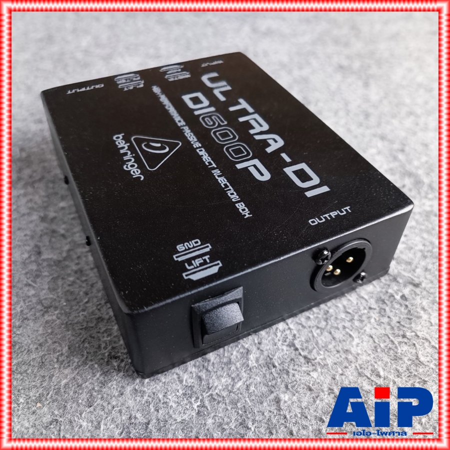 BEHRINGER DI-600P DI ไดเร็คบ็อก Passive Direct ตัวช่วยตัดสัญญาณเสียงจี่ เสียงฮัม สัญญาณรบกวน DI 600 P DI600P +++ เอไอ-ไพศาล