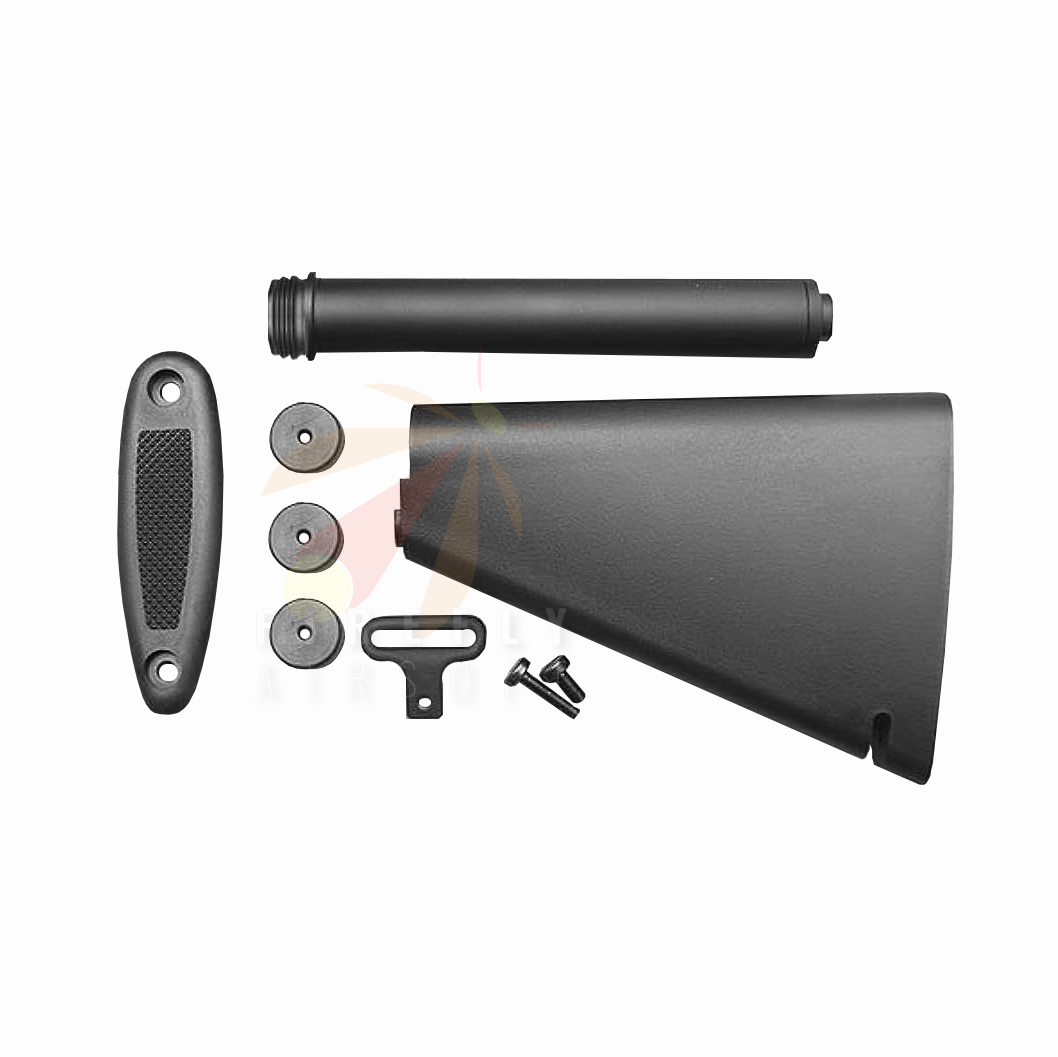 G&P WA/M4 Compatible HK416 Type Fixed Stock, BK